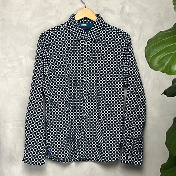 Vince Camuto Men Classic Fit All Over Print Long Sleeves Casual Shirt - Picture 2 of 6